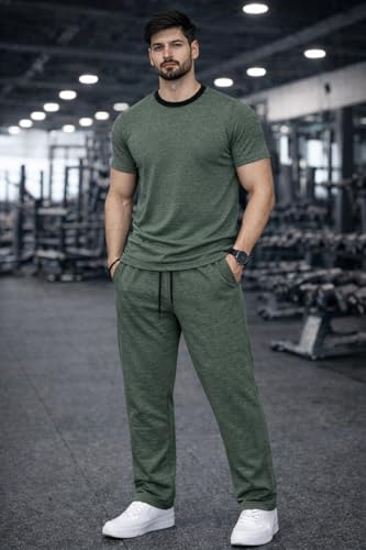 Image of Mack Jonney Men's Polyester Lycra Tracksuit | Lightweight Sports & Gym Wear | Comfortable Running & Training Track Suit for Men-MJ-184