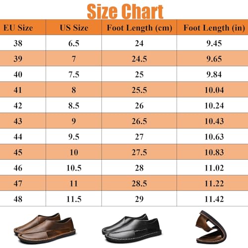 Soulario Leather Sandals for Men, Handcrafted Italiana Genuine Leather Sandals, Summer Casual Comfortable Breathable Non-Slip Slip on Beach Shoes3