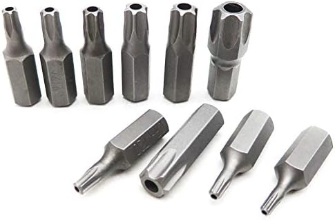 34 Piece Torx Socket Set, Socket for Male and Female Torx Screws/Socket Wrench Inside Outside 3/8 Inch E4-E20 T10-T55, 5/16 Inch T10-T60