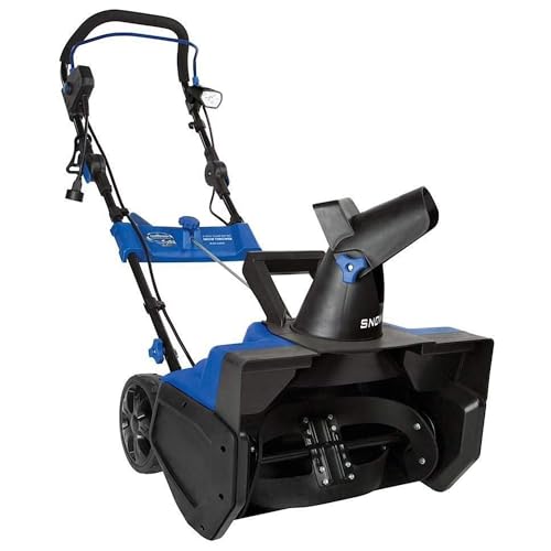 Snow Joe 15-Amp Corded Electric Snow Blower, 21' Clearing Path w/ LED Light, Steel Auger, 180° Adjustable Chute, Up to 800 lbs/min – Perfect for Mid-Sized Driveways & Walkways, SJ625E