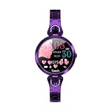 ❤【Relojes inteligentes elegantes para mujer】Este reloj está especialmente diseñado para mujeres, con vidrio templado esférico, una correa pequeña y un cuerpo delgado. Al mismo tiempo, tiene cuatro colores, adecuado para todo tipo de ropa, y también tiene funciones femeninas exclusivas, recordatorios de función menstrual integrados, te da una visión sobre tu salud.