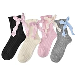 Lace White Beighe Black Grey Pink Bow