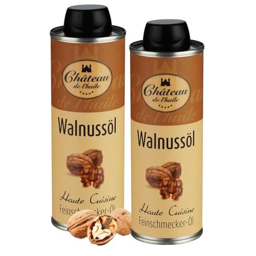 Château de l’huile – Walnussöl kaltgepresst nativ, 250ml (2er Pack) – Premium Wallnussöl...