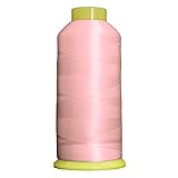Threadart Large 5000m Cones Polyester Machine Embroidery Thread | Huge 5000M (5500 Yard) Cones 40wt | for Brother Janome Bernina Embroidery & Sewing Machines | Pink No. 383
