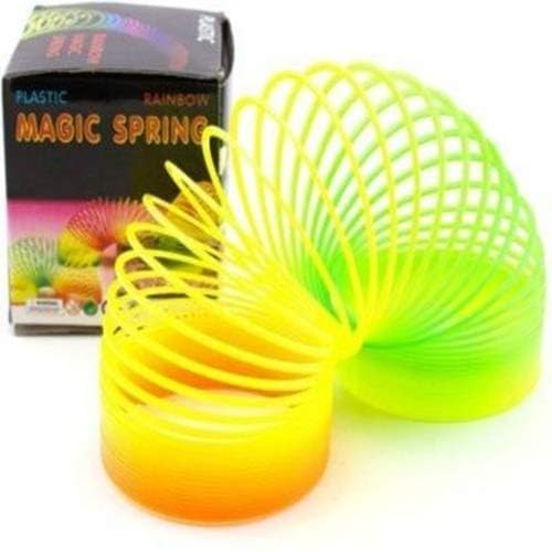 TRICONE Rainbow Spring Fun Activity Stress Relief Toy for Kids Adults of All Age Group, for Birthdays, Compact and Portable Easy to Carry 1 Pc ASD7