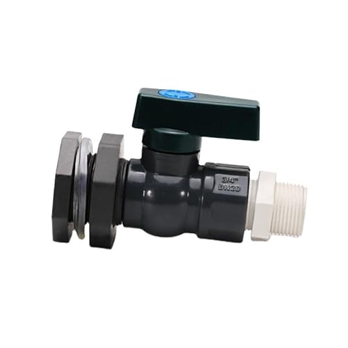 Connecteur Réservoirs d'eau en PVC Robinet Baril,Robinet de Baril Jardin de Pluie en PVC 3/4 Pouce,avec Raccord de Cloison et Adaptateur de Tuyau,pour l'irrigation agricole,jardin,balcon,terrasse,aqua