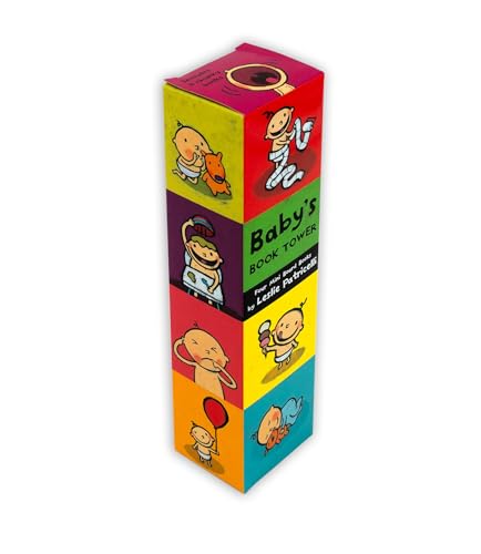 Image of Baby's Book Tower: (Set of Four Mini Board Books for Babies and Toddlers About Emotions, Opposites, Sounds, and Playful Learning) (Leslie Patricelli Board Books)