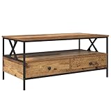 【 Fonctionnalités de Rangement :】 Pensée pour être pratique, la table a des compartiments polyvalents pour toutes sortes d'objets, des télécommandes à vos lectures préférées. Son design intelligent maximise l'espace, même dans les petits logements.