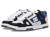 DC Men's Stag Causal Skate Shoe White/Black/Orange 11.5