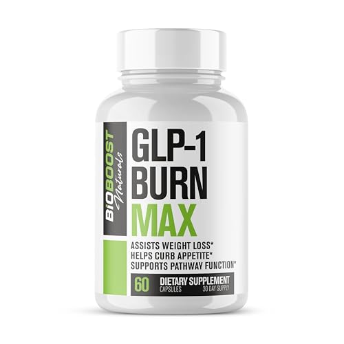 GLP-1 Burn MAX | Weight Loss Pills for Women & Fat Burner for Men + Appetite Suppressant & Energy Supplement | 3rd Party Tested Formula | 5 Powerful Ingredients - 60 Capsules to Lose Weight