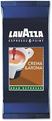 Lavazza Espresso Pt. Crema E Aroma, Espresso Capsules, Brown ,Value Pack, Blended and roasted in Italy, Intense medium roast with a strong body and long lasting flavor, Pack of 100