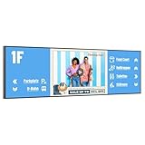 29 bars élastiques Canlarriz Support mural FHD 700 Nits Digital Signage 29 pouces, moniteur LCD sans cadre pour applications commerciales, 2-32 Go, Android 9.0