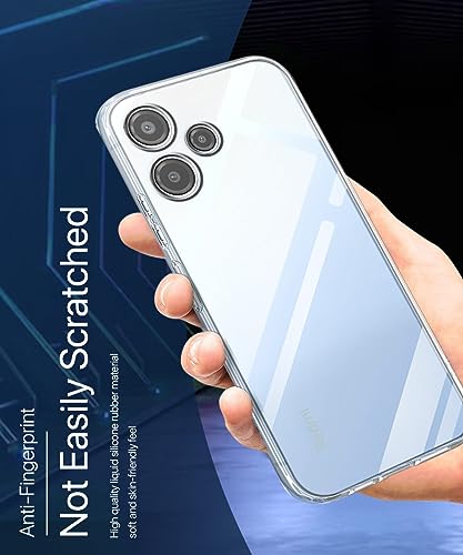 Image of WOW IMAGINE Crystal Clear Transparent Back Case Cover for Mi Redmi 12 5G | Poco M6 Pro 5G | Full Device & Camera Protection Shockproof TPU | Flexible Silicone Back Cover Case - Transparent