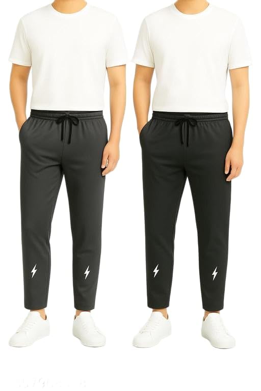 Boys Polyester Track Pants | Bold Printed Athletic Fit Joggers for Daily Use-Multicolor-1-3-4 Years-image-45