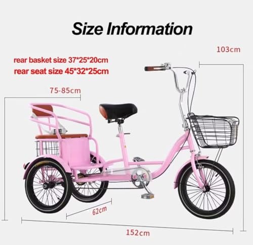 Triciclo 16 pulgadas para adultos y ancianos miniatura 7