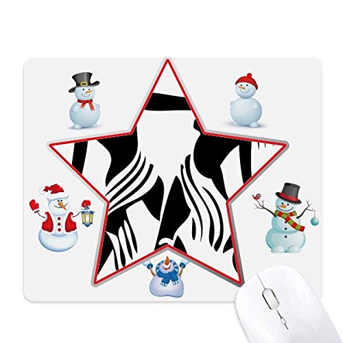 Tapis de souris gémeaux bonhomme de neige pour décorer votre bureau