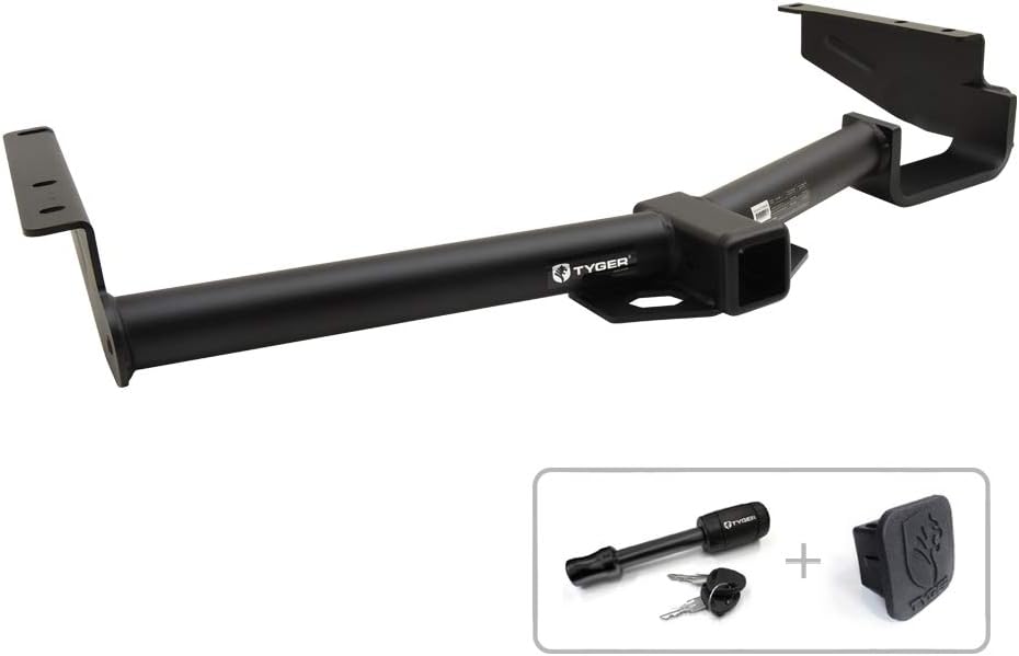 Tyger Auto TG-HC3T0438 Class 3 Trailer Hitch Combo with 2" Receiver Cover & Pin Lock for 04-07 Toyota Highlander / 04-06 Lexus RX330 / 07-09 RX350/ 06-08 RX400h (Exclude Full Size Spare)