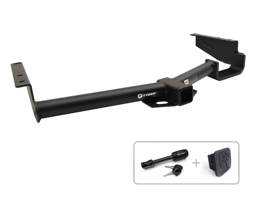 Tyger Auto TG-HC3T0438 Class 3 Trailer Hitch Combo with 2" Receiver Cover & Pin Lock for 04-07 Toyota Highlander / 04-06 Lexus RX330 / 07-09 RX350/ 06-08 RX400h (Exclude Full Size Spare)