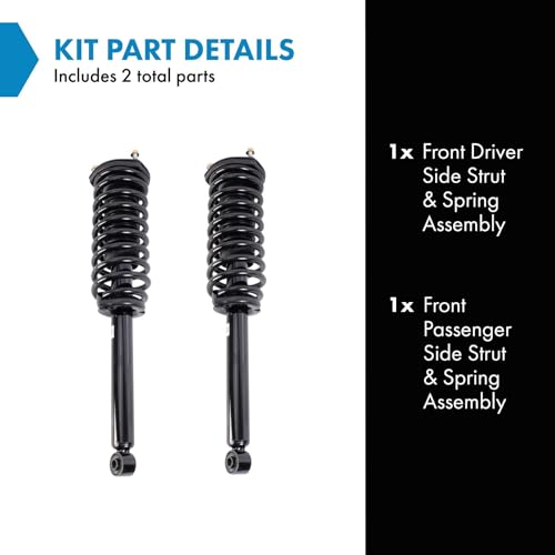 Image of TRQ Front Strut and Spring Assembly Set 2 Piece