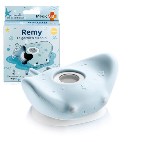 MEDICAID - Thermomètre de Bain Digital Bébé - Coloris Aléatoire Bleu ou Mauve - Jouet Flottant pour Enfants dès la Naissance - Lavable - Résultat...