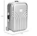 Toy Suitcase, Dolls Travel Suitcase, Mini Size Trolley Case with Open and Close Carry On Luggage Simulation Rolling Suitcase Toy(Silver)