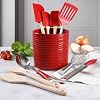 Martha Stewart 10 Piece Tools and Gadget Set W/Ceramic Crock - Red
