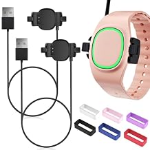 2 Pack Compatible with Magic Band Plus Charger & 6 Pack Locks, 3.3FT Replacement Charger Only Compatible with Disney-Magic Band+, Multi-Color Security Clips Protectors