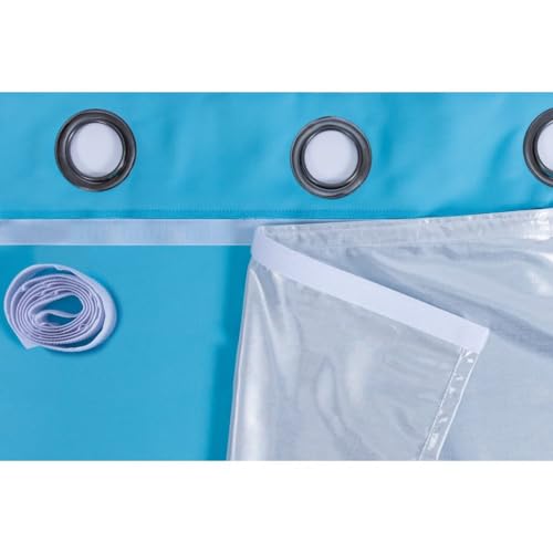 Moondream ThermActiv® Forro Térmico Invierno & Verano para Cortinas | Aislante contra Frío y Calor Sujeción con Cinta para arañazos | Gris MC8011 | 135An x 240Al cm