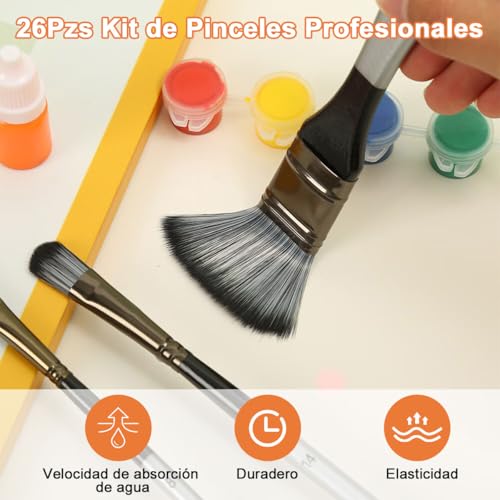 Juego de pinceles para pintar 8 Imagen adicional