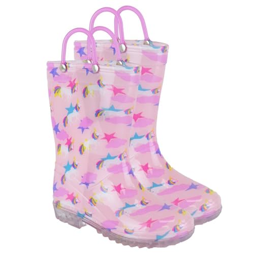 Bottes de pluie pour filles imperméables et légères en caoutchouc