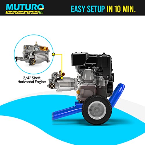Muturq 3/4 Inch Shaft Horizontal Pressure Washer Pump, 2600-3000 Psi, 2.5 Gpm, Oem Replacement Pump For Honda Gc160,309515003,308418007,020241 And More thumb #4