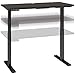 BBF Move 60 Series 48W x 24D Height Adjustable Desk in Storm Gray - Engineered Wood
