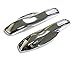 iJDMTOY Direct Replacement Silver Chrome Finish Key Fob Side Panel Trims Compatible with Porsche Cayenne Panamera Macan 911, etc