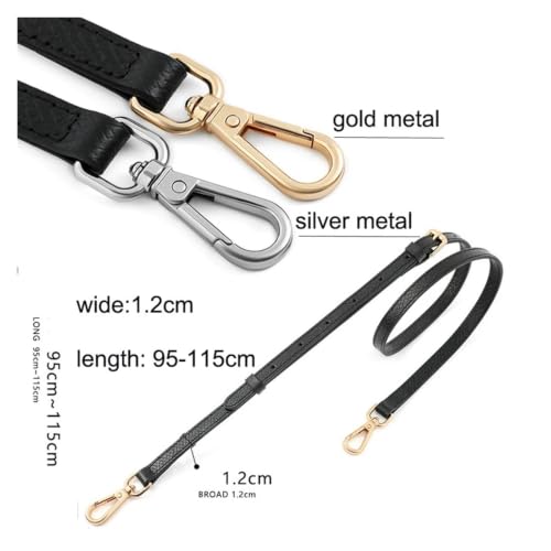 Correa de cuero para bolso con acabado elegante de cinturón de hombro 4