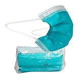 Pac-Dent MASKT-01T-A iMask Premium ASTM Level 2 Disposable Face Masks, Teal, Pack of 50