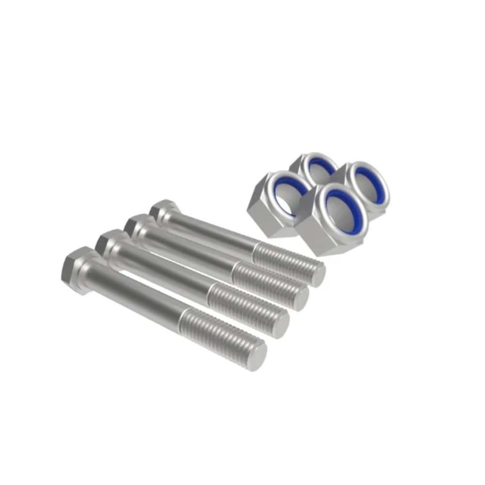 Pack of 4 Suspension Leaf Spring Eye Bush Bolts to fit Ifor Williams Trailers 8.8 Zinc Plated High Tensile M12 12mm Hexagon Head Bolts Strong and Durable (Pack of 4 - M12 x 80mm)