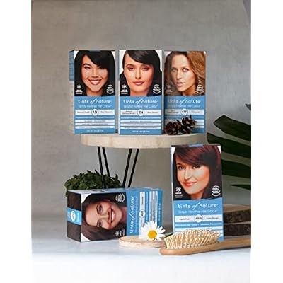 Tints of Nature 4M Medium Mahogany Brown Permanent Hair Dye, Nourishes Hair and Covers Greys, Ammonia-Free, 4.4 fl oz