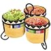 KOVOT Fiesta Style Dip Bowls With Metal Stand