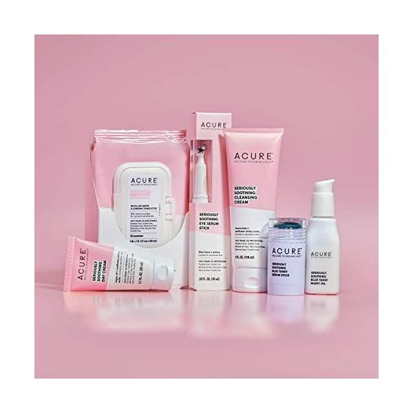 ACURE Seriously Soothing Cleansing Cream | 100% Vegan | For Dry to Sensitive Skin | Peony Extract & Chamomille - Soothes , Hydrates & Cleanses | 4 Fl Oz