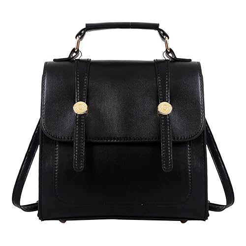 Bolsos Mochila Mujer, Antirrobo Impermeable Cuero Nylon Pequeña Mochilas Negro Bolso Casual para Mujer de Viaje Tela Bolsa, Mujeres Urbanas Mano Compras Bolsas y Juvenil Chica Mini Bag