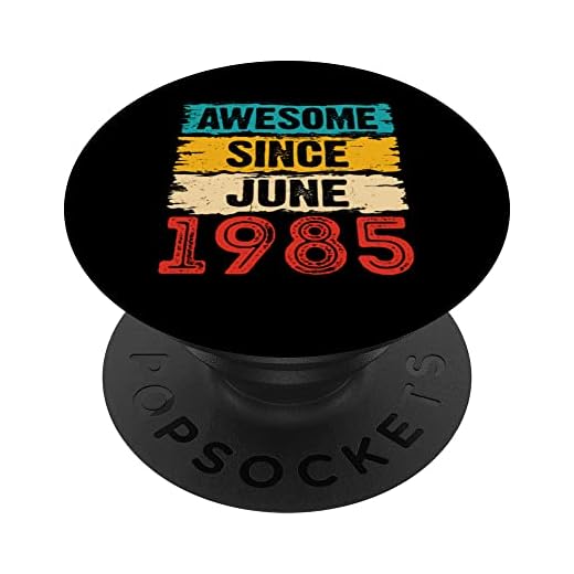 Regalos de cumpleaños 38 años impresionantes desde junio de 1985 PopSockets PopGrip Intercambiable