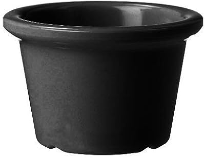 G.E.T. S-610-BK Black Melamine 1.5 Oz. Ramekin - 48 / CS