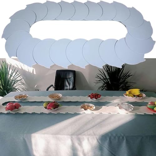 Centre de table pivotant de 1,6 m pour partager les plats sans effort