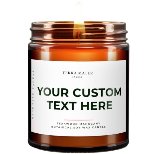 Personalized Soy Candle with Your Text