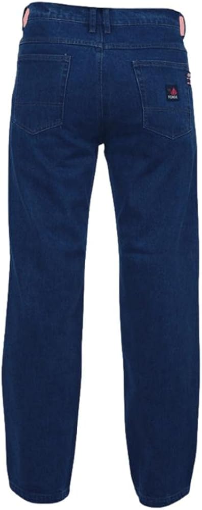 Forge FR Work Jeans Mens FR Bootcut Relaxed Fit 30 x 36 Denim MFRJ