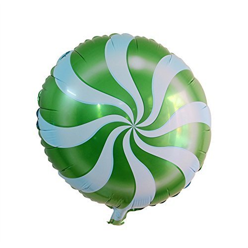 Annodeel 10 Pcs 18 Inch Round Candy Lollipop Aluminum Film Balloon Camouflage Cartoon Toy Birthday Party Decoration #TOP2