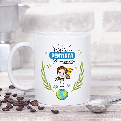 Mugffins Tazza Dentista (Migliore del Mondo) - Idee Regali Originali Odontoiatria - immagine 3