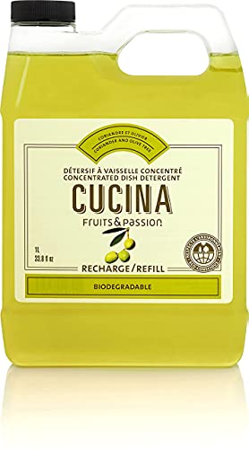 CUCINA Dish Detergent Refills - 34 fl. oz.- Coriander and Olive Tree