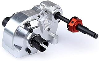 Hockus Accessories CNC Alloy Three-Section Gear Box with Inner diff.Gears Set 85242 for 1/5 rc car HPI KM ROVAN 5B SS 5T - (Color: Silver)