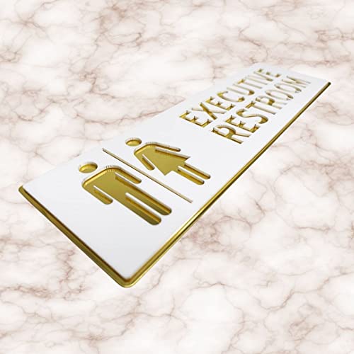 Image of CVANU 1pc Executive Restroom Acrylic Sign Board for Office /Business /Hospital Sign SelfAdhesive Board c28